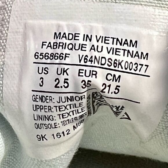 Little Girls CONVERSE All Star Ox Polka Dot Mouse Neo Gray Sneakers / Size 3 - Picture 10 of 10